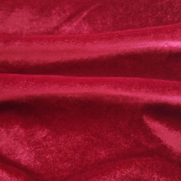 Torrid Velvet Off The Shoulder Shirred Front Top 1X 14-16 Ruby Red - Picture 16 of 16